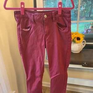 Red American Eagle Jeans